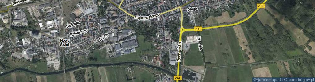 Zdjęcie satelitarne Hallera Józefa, gen. ul.